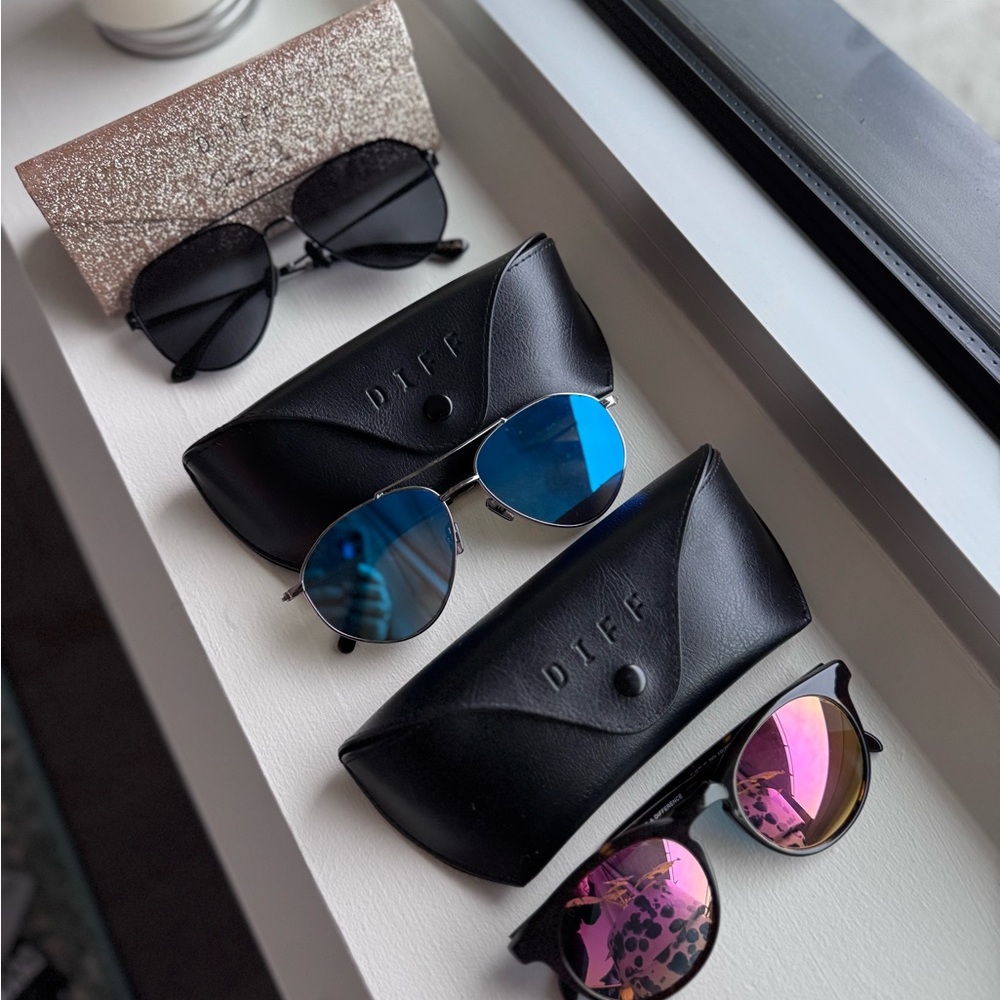DIFF Eyewear Sunglasses Set of 3